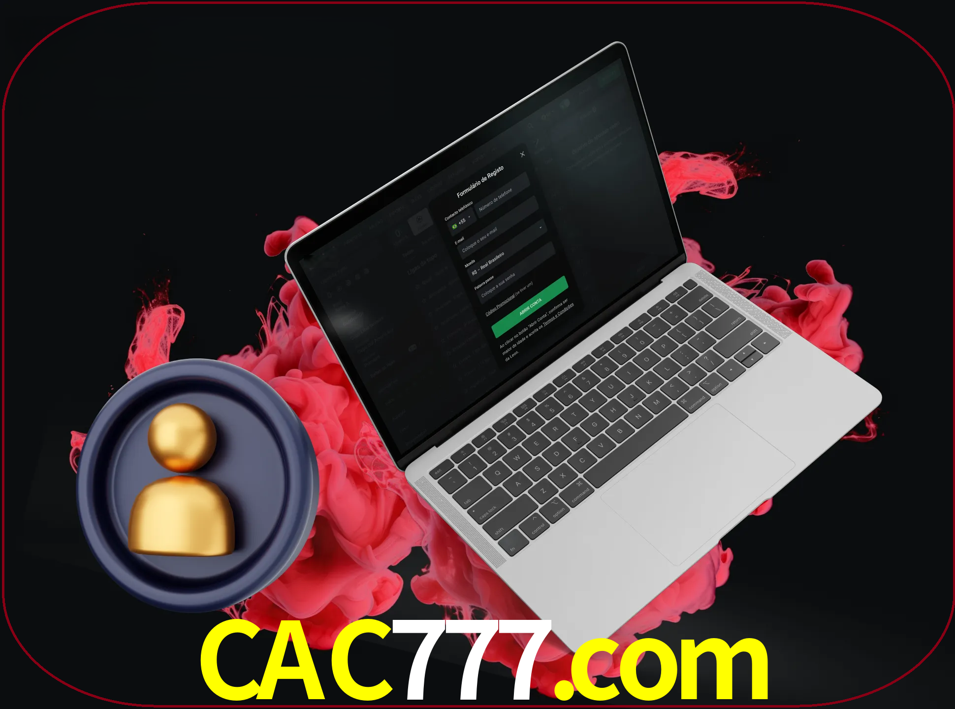 No cabeçalho do site cac777, clique no botão que o levará a um formulário especial onde terá de introduzir as suas informações actuais.