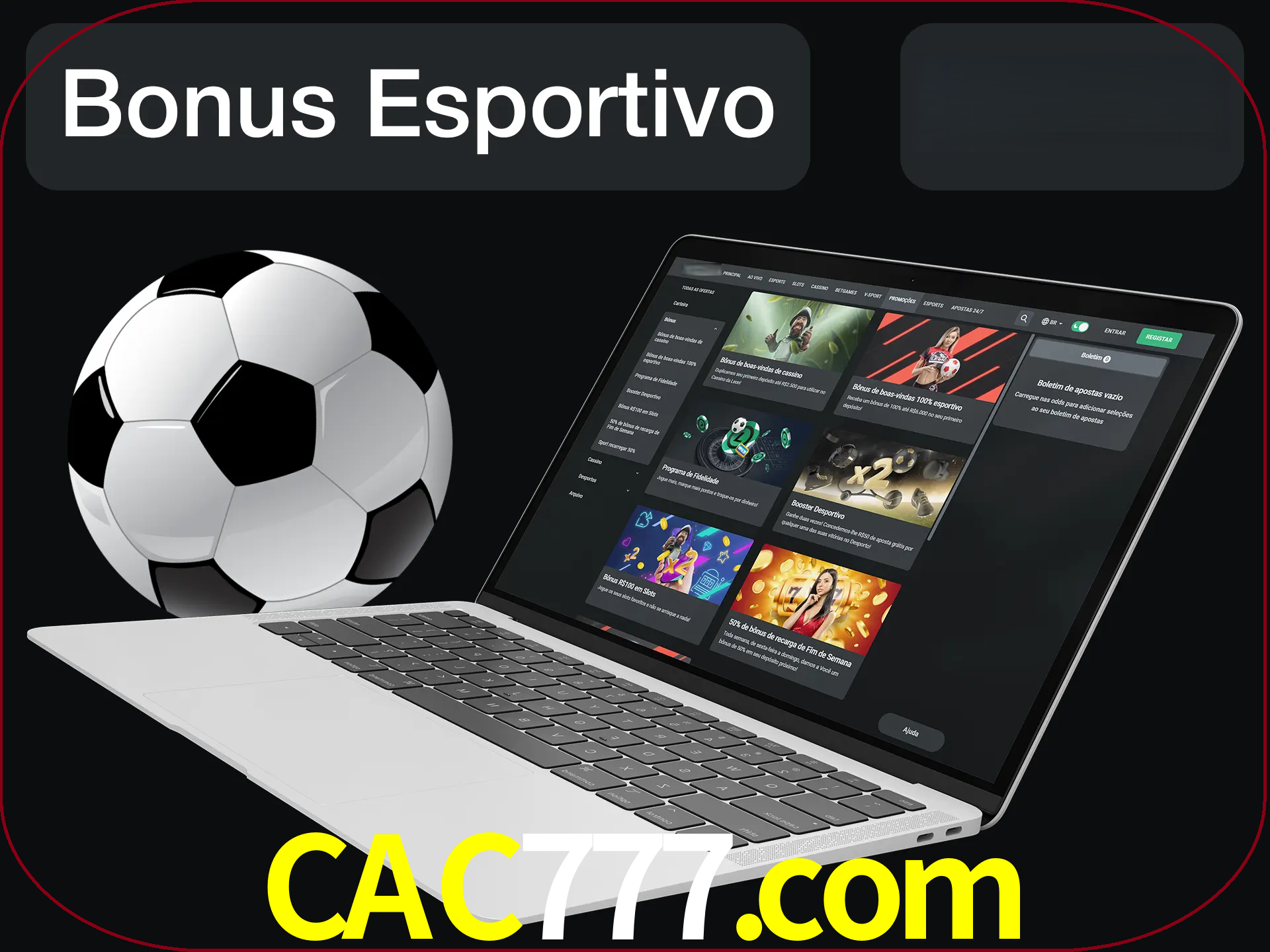Antes de começar a apostar, use o bônus esportivo.
