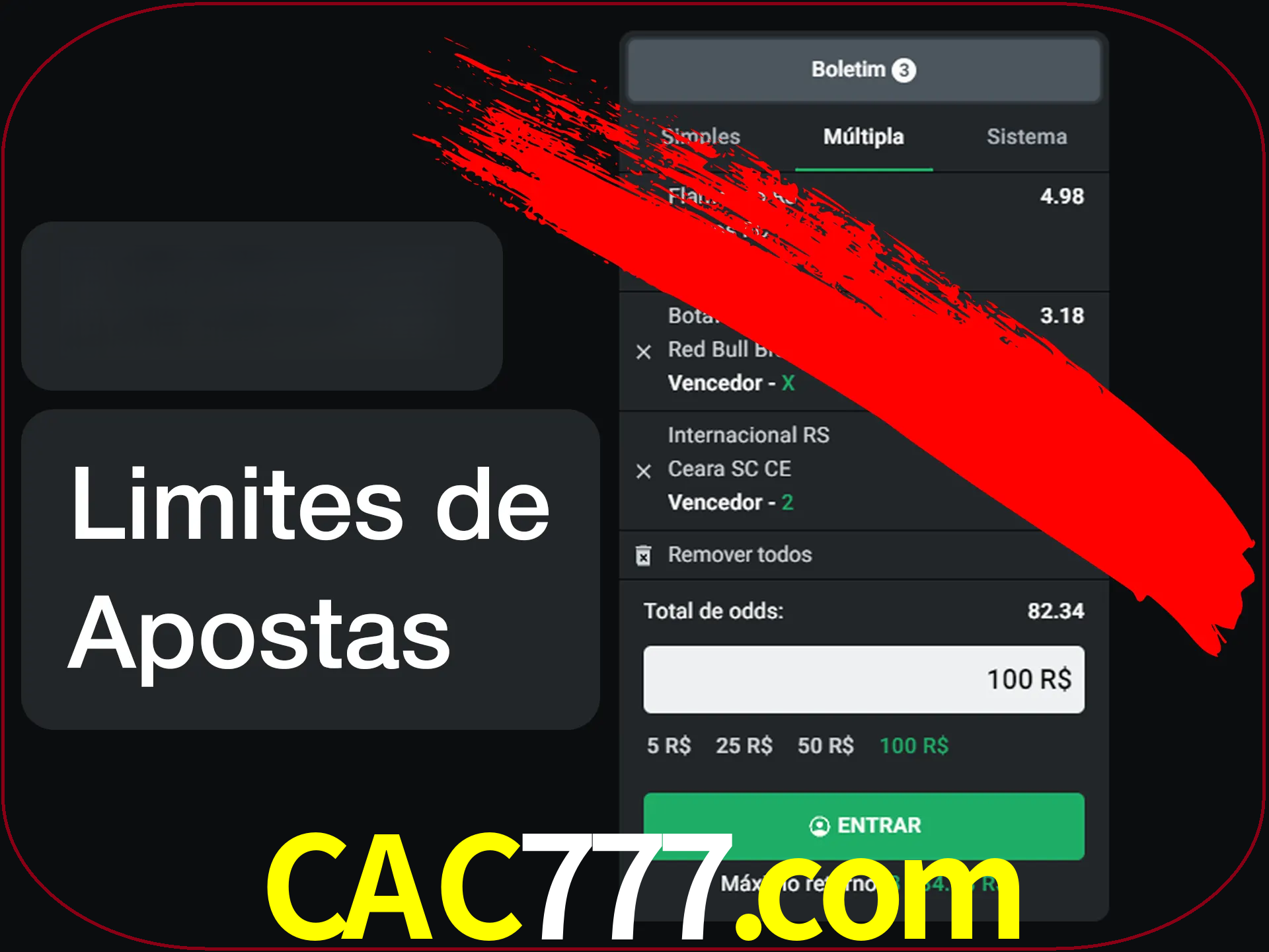 Não faça apostas loucas.